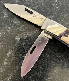 Northwoods Scagel Third Series Folder Knife Beautiful Stag, Unused 