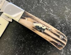 Northwoods Scagel Third Series Folder Knife Beautiful Stag, Unused 