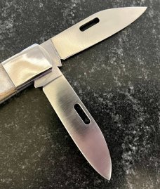 Northwoods Scagel Third Series Folder Knife Beautiful Stag, Unused 