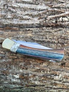 BUCK 110 LEROY REMER CUSTOM MEXICAN BLANKET KNIFE