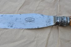 John Wigfall & Co. 16" OAL Sterling Silver Bolster Stag Handle Appears Unused Hand Forged Sheer Stel