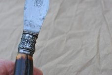 John Wigfall & Co. 16" OAL Sterling Silver Bolster Stag Handle Appears Unused Hand Forged Sheer Stel