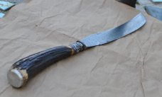 John Wigfall & Co. 16" OAL Sterling Silver Bolster Stag Handle Appears Unused Hand Forged Sheer Stel