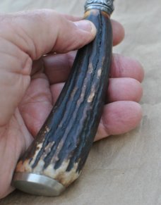 John Wigfall & Co. 16" OAL Sterling Silver Bolster Stag Handle Appears Unused Hand Forged Sheer Stel