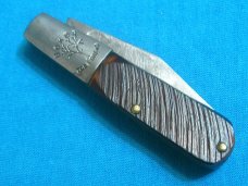VINTAGE BOKER TREE BRAND 493 BARLOW BAREHEAD SAWCUT DELRIN FOLDING POCKET PEN KNIFE KNIVES OLD