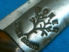VINTAGE BOKER TREE BRAND 493 BARLOW BAREHEAD SAWCUT DELRIN FOLDING POCKET PEN KNIFE KNIVES OLD