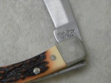 Uncle Henry Schrade LB2 USA Staglon Lit'l Bear Lockback Knife with Bale c.1980's