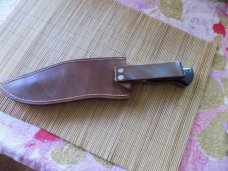 Large Bowie Knife unmarked With original sheath.