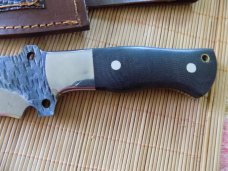 Large Bowie Knife unmarked With original sheath.