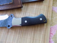 Large Bowie Knife unmarked With original sheath.