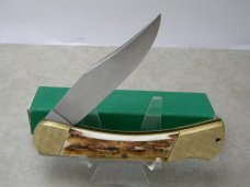 Kissing Crane Germany Stag Safari Lockback Knife
