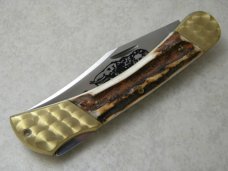 Kissing Crane Germany Stag Safari Lockback Knife