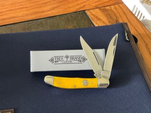  Boker Copperhead Knife, Smooth Yellow Bone, BK-112626YB