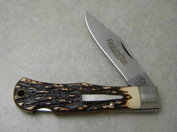 Remington USA Stagalon Lockback Knife