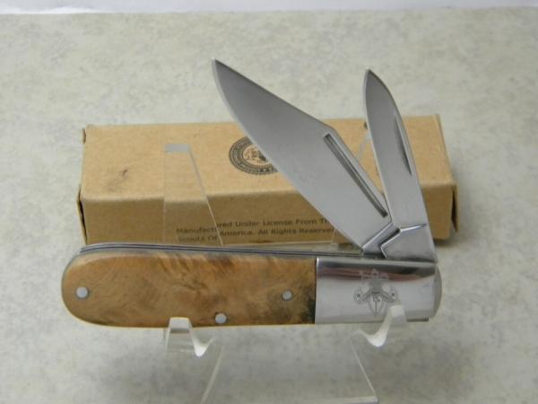 Sarge Boy Scouts of America Wood Barlow Knife NIB Sarge Boy Scouts of America Wood Barlow Knife NIB