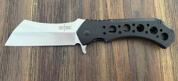 S-Tec XL cleaver style folding knife