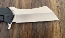 S-Tec XL cleaver style folding knife