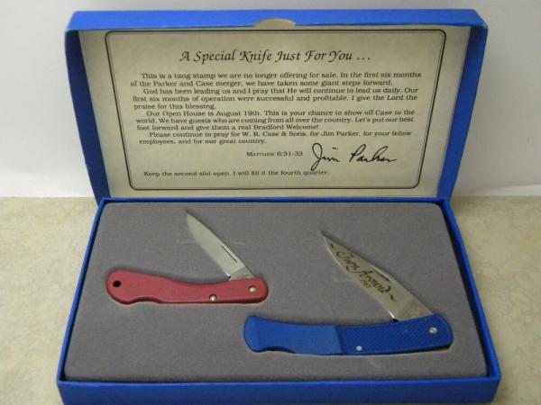 Case XX 1989 Jim Parker Lockback Knife Set NIB