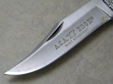 Craftsman USA 95078 A.C.A. Edge Wood Lockback Knife in Pouch