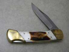 Parker Big Lou Bone K-139 Lockback Knife in Box w/Pouch