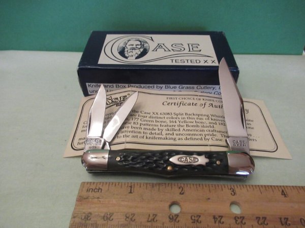 Case Classic 1994 Blue Bone Split Back Whittler Pattern #73083