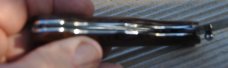 Hoslkins Kettle Island KY Custom Folder Lock Back Hard Wood 4 1/4" Closed Mint Mirror Polish