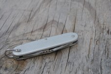 Luna Italy Fisherman's Folder Aluminum Waffle Handles Mint Mirror Polish 7 Functions With Bail