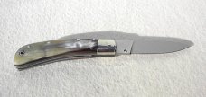 NOS AKC ITALIAN CLASSIC SPEED HUNTER GENUINE BRAZILIAN HORN NICKEL SILVER BOLSTERS 