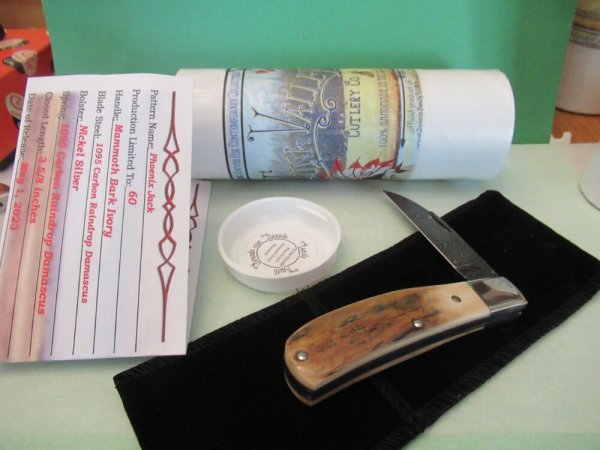Tuna Valley 2023 Mammoth Bark Ivory Raindrop Damascus Phoenix Jack 1 of 60