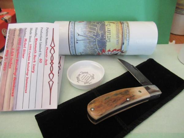 Tuna Valley 2023 Mammoth Bark Ivory Raindrop Damascus Phoenix Jack 1 of 60