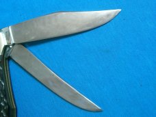 VINTAGE KANE KUTLERY GERMANY JIGGED BONE TRAPPER FOLDING POCKET KNIVES