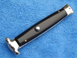 Vintage Rosa Uliana Primo Italian OTF "Gravity model" Black Handles with crack