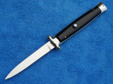 Vintage Rosa Uliana Primo Italian OTF  "Gravity model" Black Handles with crack