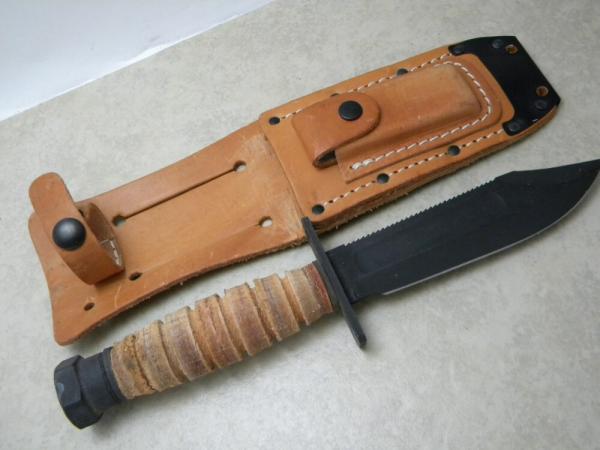 Ontario Knife Co. 499 Survival Fixed Blade Knife & Sheath w/Sharpening Stone