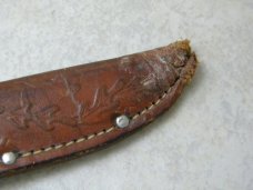 Schrade Walden USA 141 Fixed Blade Bear Head Sheath Knife 
