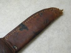 Schrade Walden USA 141 Fixed Blade Bear Head Sheath Knife 