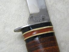 Schrade Walden USA 141 Fixed Blade Bear Head Sheath Knife 