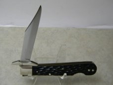 LL Bean Freeport. ME USA Rough Black Folding Guard Lockback Knife