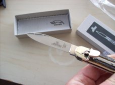 Hubertus Knife Solingen, Germany Large Size 11 Spear-Point Blade Genuine Stag/Antler NIB