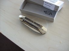 Hubertus Knife Solingen, Germany Large Size 11 Spear-Point Blade Genuine Stag/Antler NIB