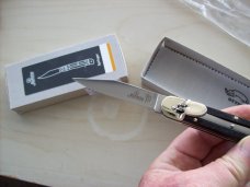 Hubertus Knife Solingen, Germany Size 10 Medium Exotic Black Ebonywood NIB