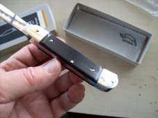 Hubertus Knife Solingen, Germany Size 10 Medium Exotic Black Ebonywood NIB