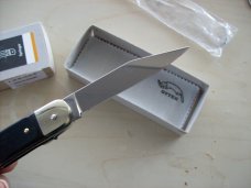 Hubertus Knife Solingen, Germany Size 10 Medium Exotic Black Ebonywood NIB