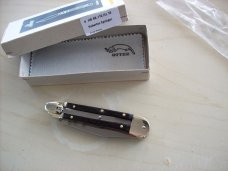 Hubertus Knife Solingen, Germany Size 10 Medium Exotic Black Ebonywood NIB
