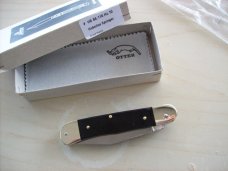 Hubertus Knife Solingen, Germany Size 10 Medium Exotic Black Ebonywood NIB