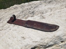 WW2 PAL RH-36 Mark I Combat Knife with Original Leather Sheath 