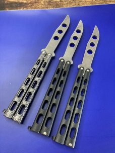Lot of 3 Bear & Son Trainer Butterfly Knives