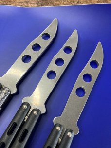 Lot of 3 Bear & Son Trainer Butterfly Knives