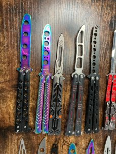 Lot of 20 Butterfly Balisong Trainer Knives