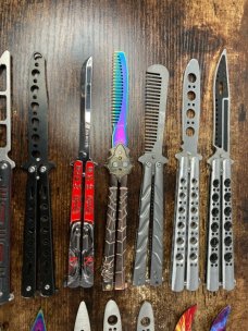 Lot of 20 Butterfly Balisong Trainer Knives